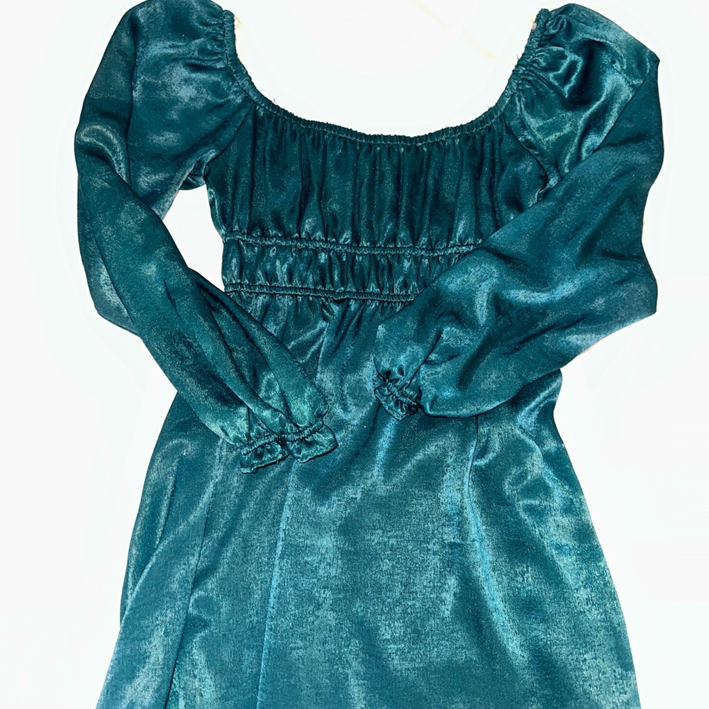 Altar'd State Silk Green Dress